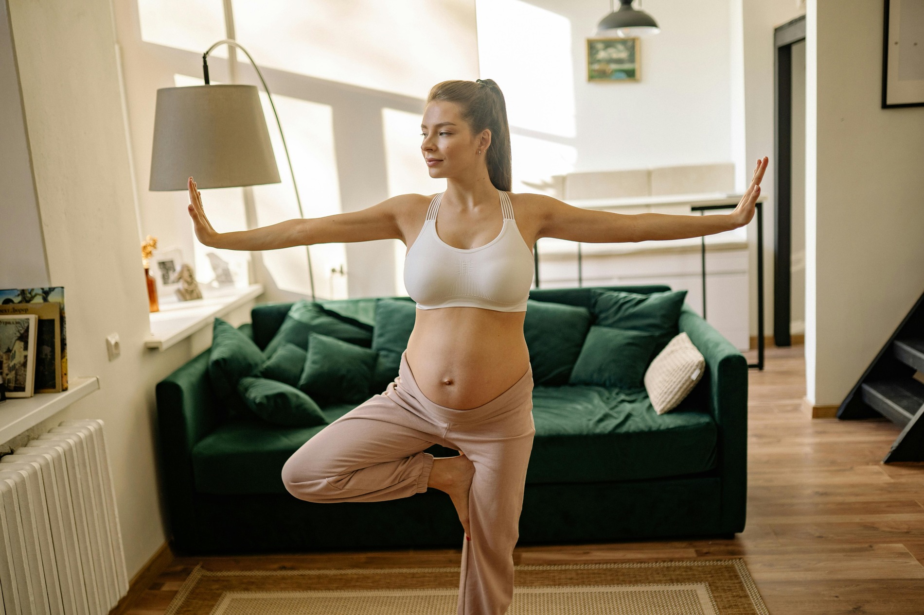 Pregnant Woman doing workout