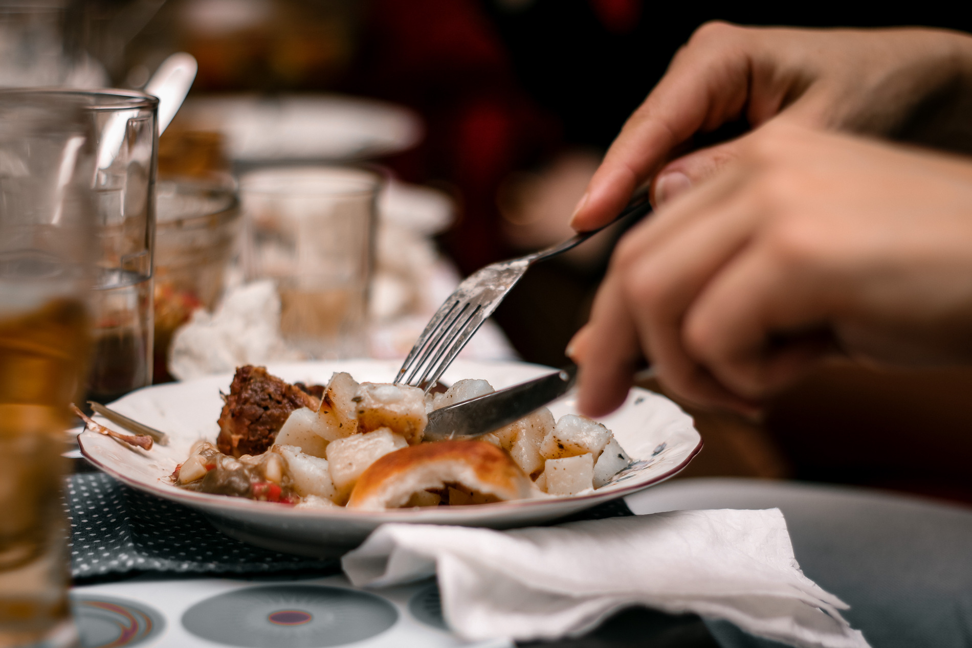 person eating