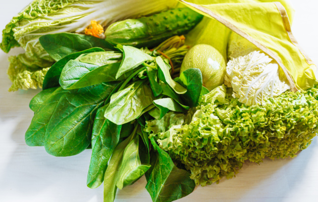 leafy green vegetables