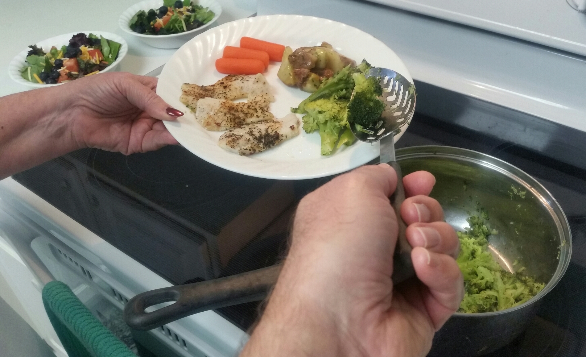 making a plate