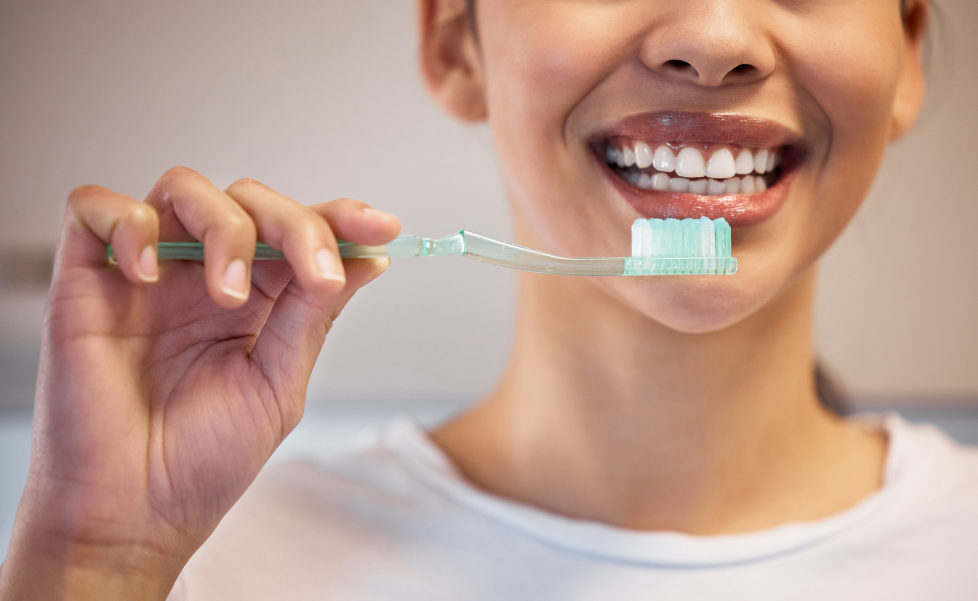 Brushing teeth