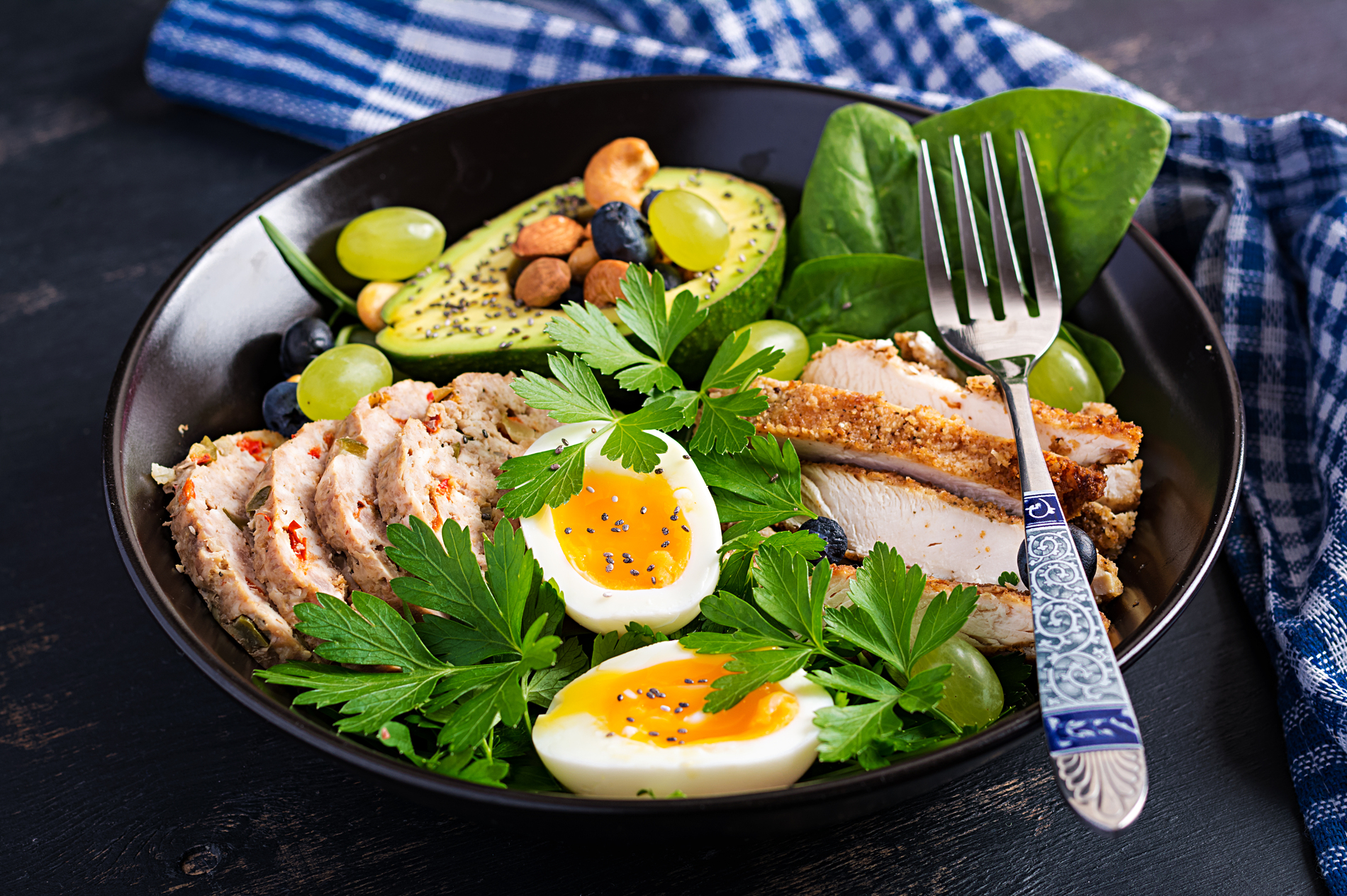 high protein meal