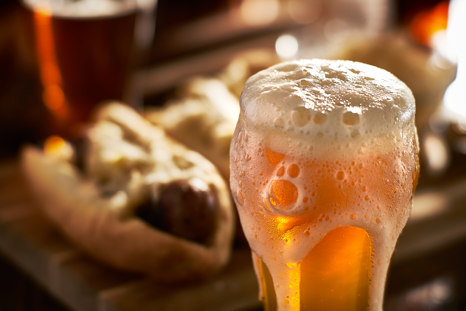 Beer and bratwurst