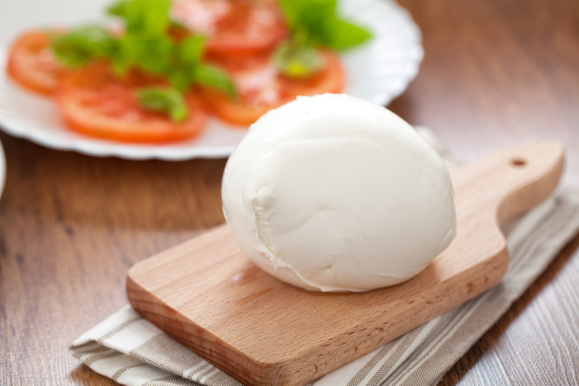 Fresh mozzarella balls
