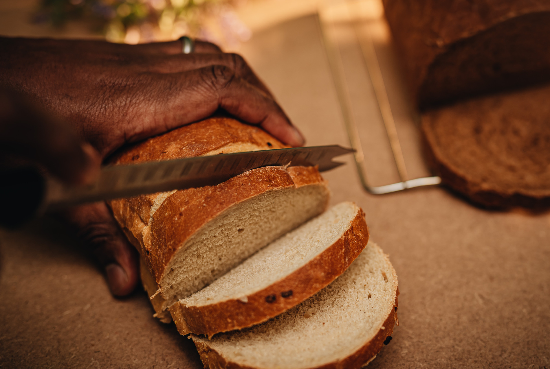 Freshly baked bread