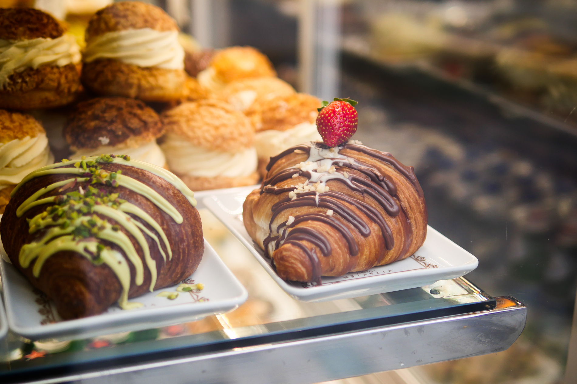 Fresh baked croissant