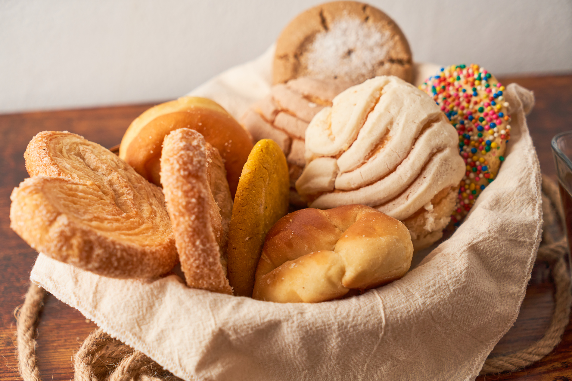 White bread assortment