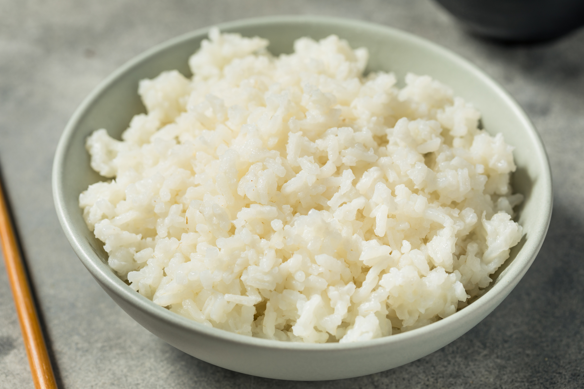 White jasmine rice in bowl