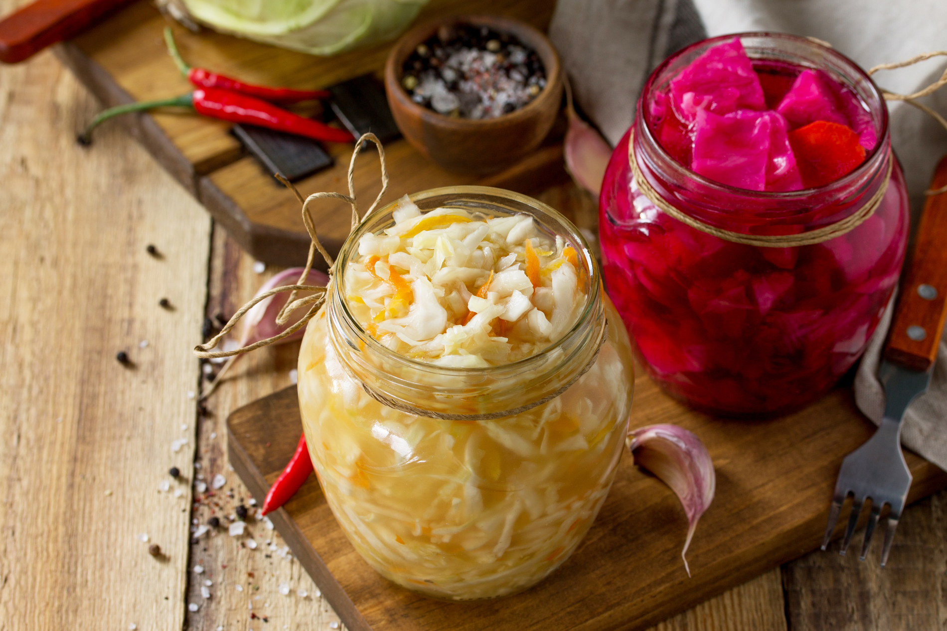 Homemade sauerkraut