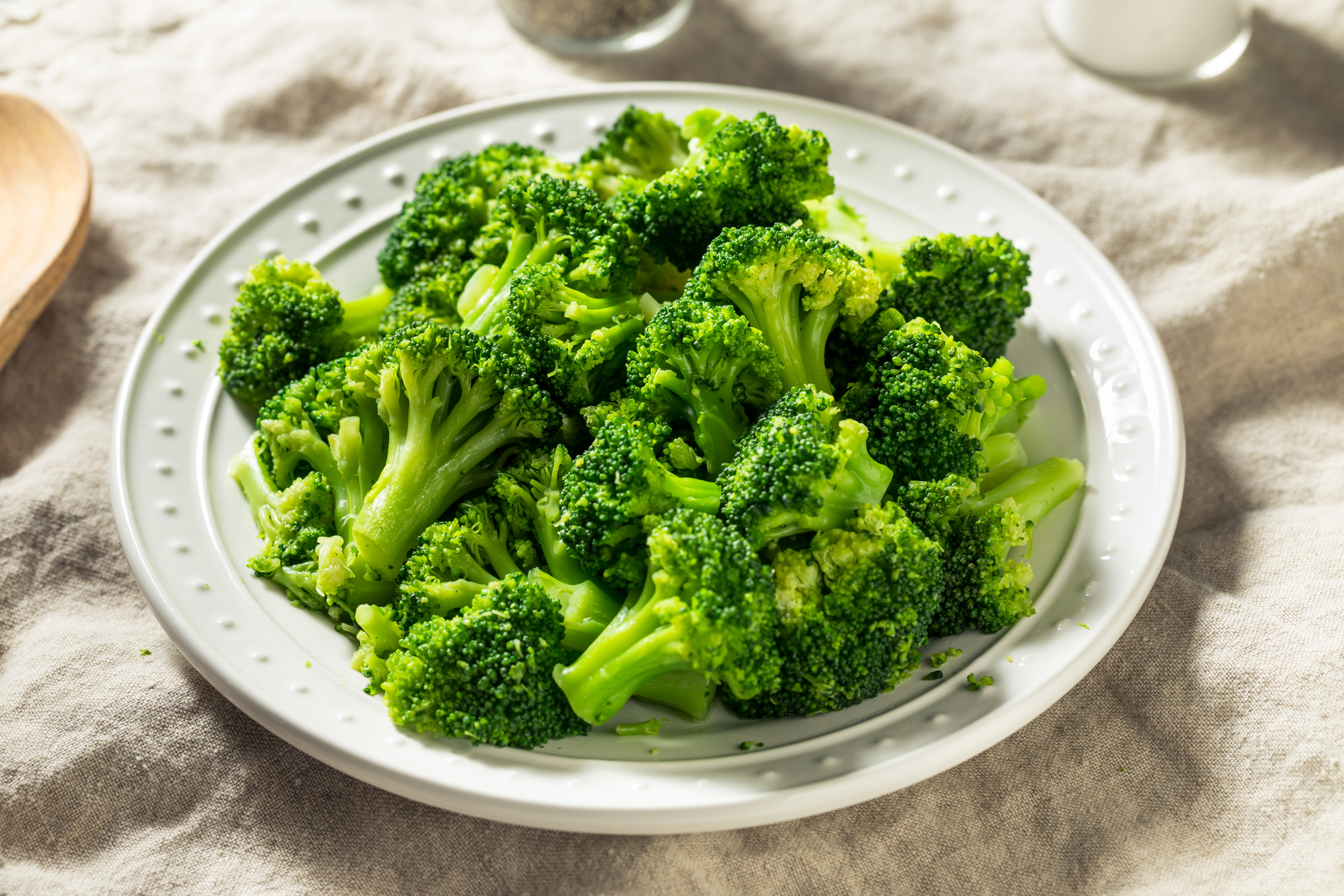 Steamed broccoli