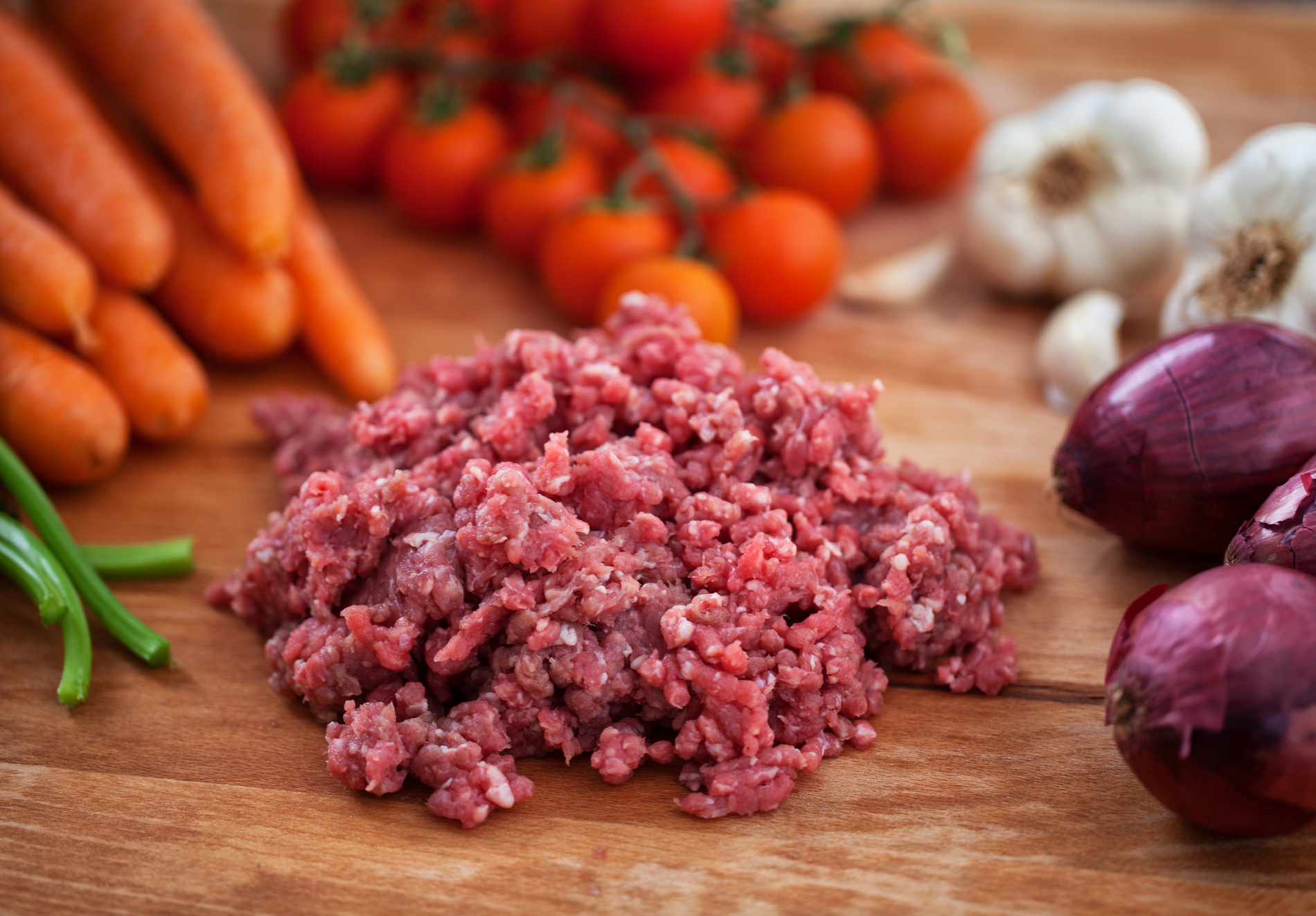 Ingredients for bolognese sauce