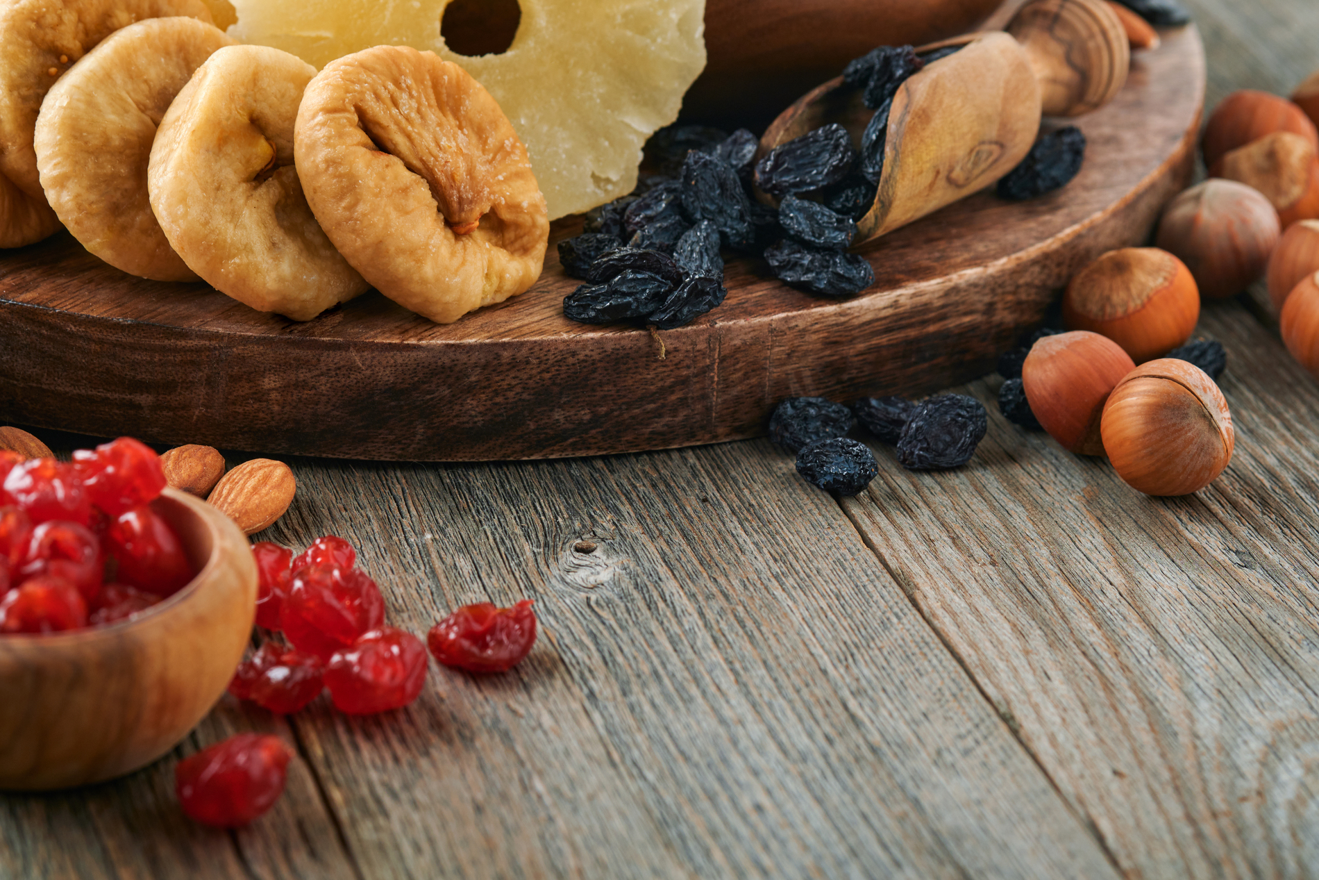 Assorted dried fruits