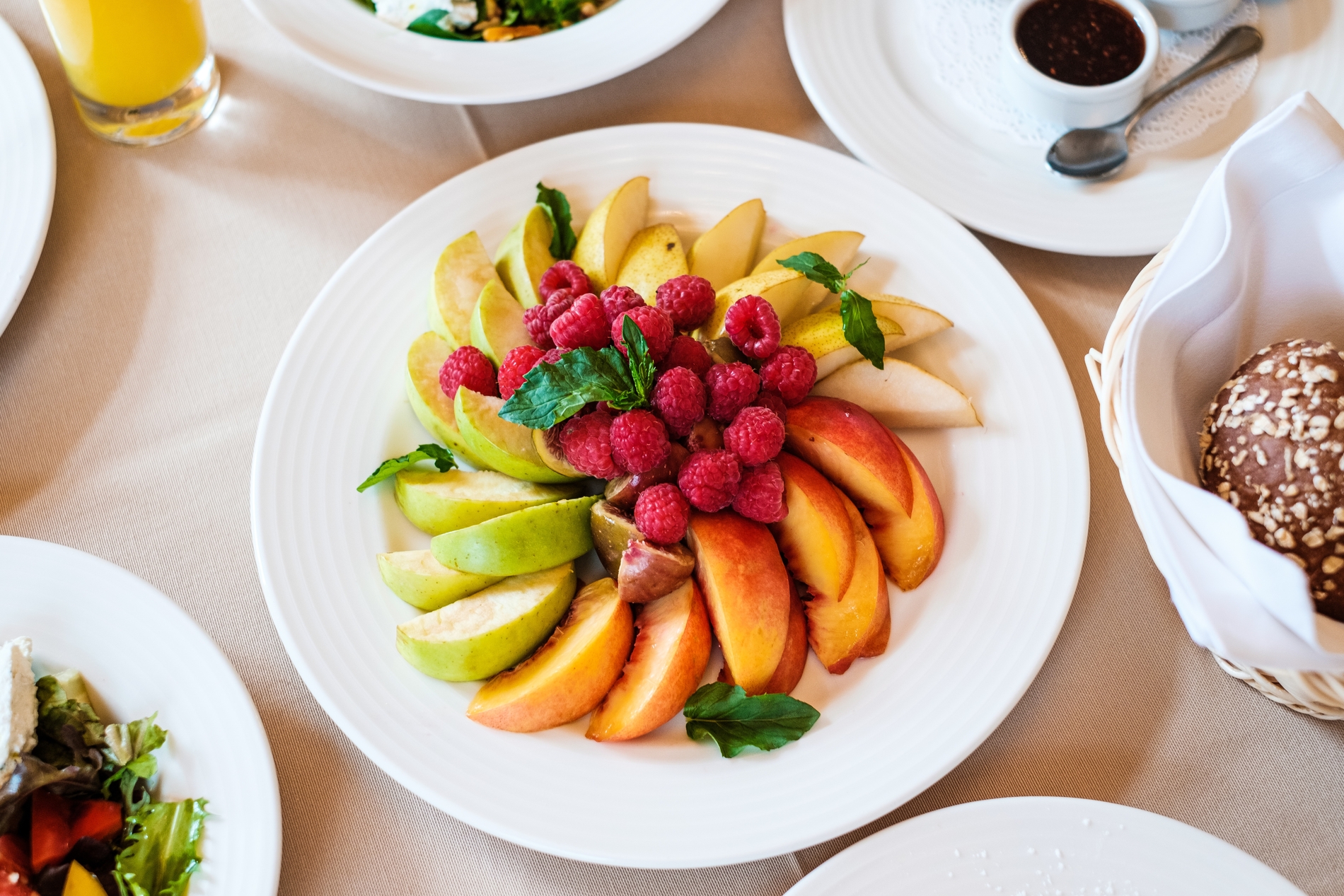 fruits in a plate