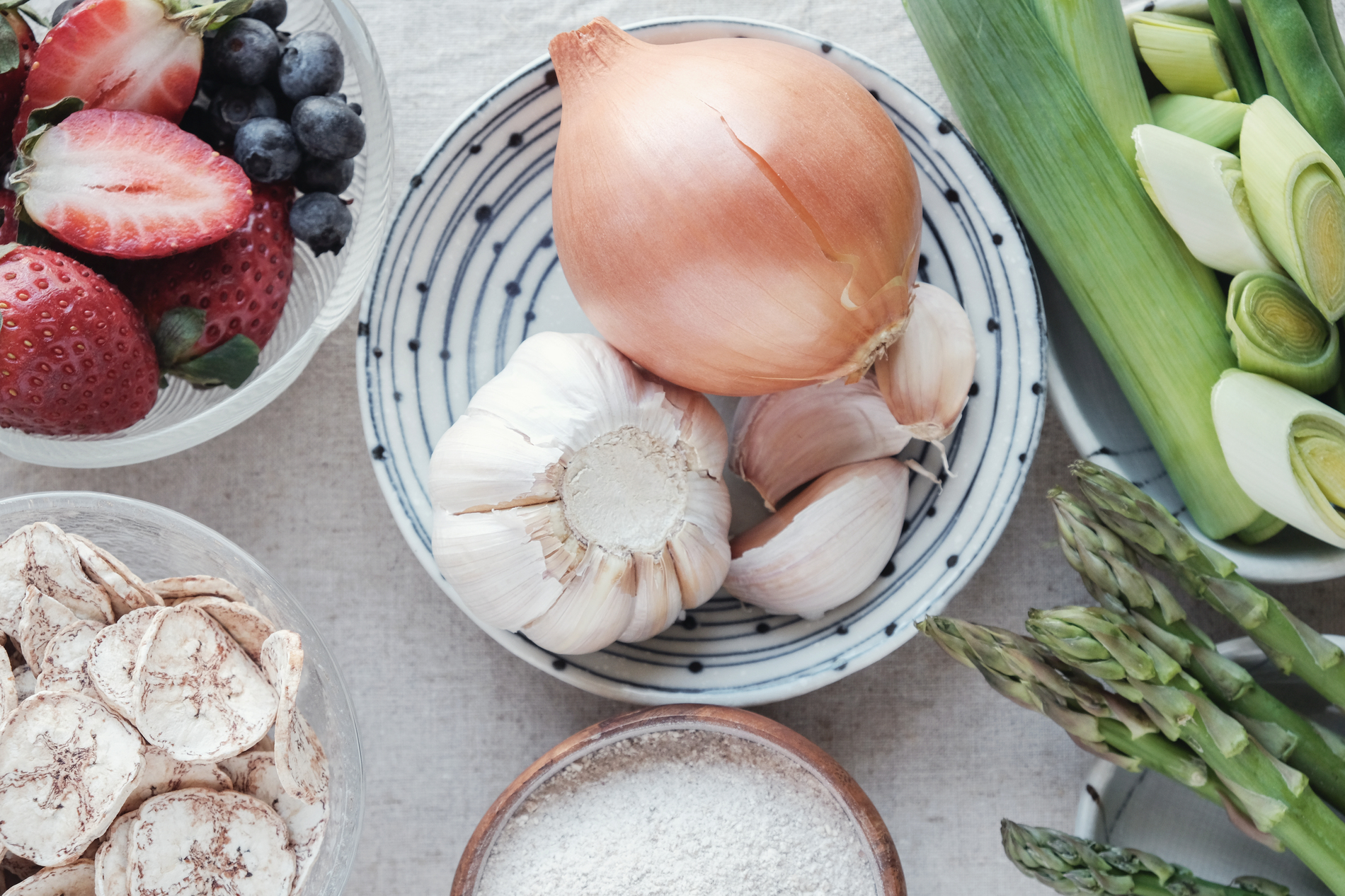 Garlic, onions