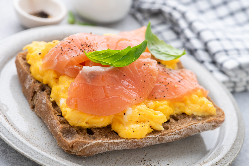 Smoked Salmon Scrambled Eggs