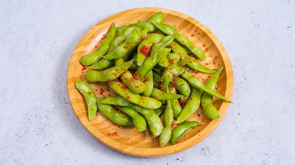 Edamame with Aleppo Pepper