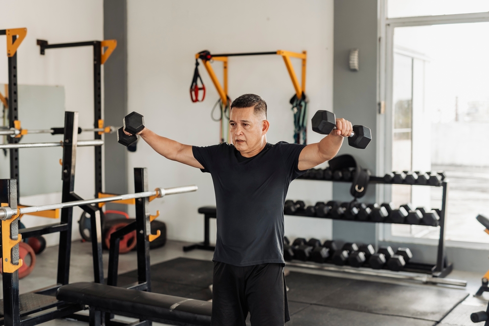 Dumbbell Scaption Raise