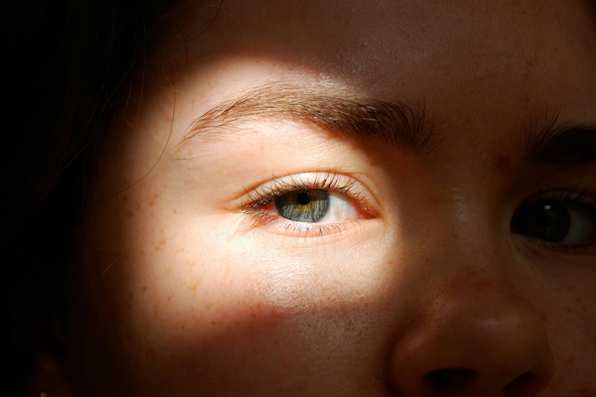 Sunlight in eyes